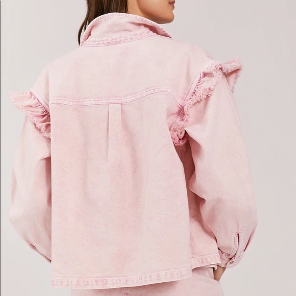 Something Navy Matching Set - Pink Denim size XS NWT - Picture 4 of 7